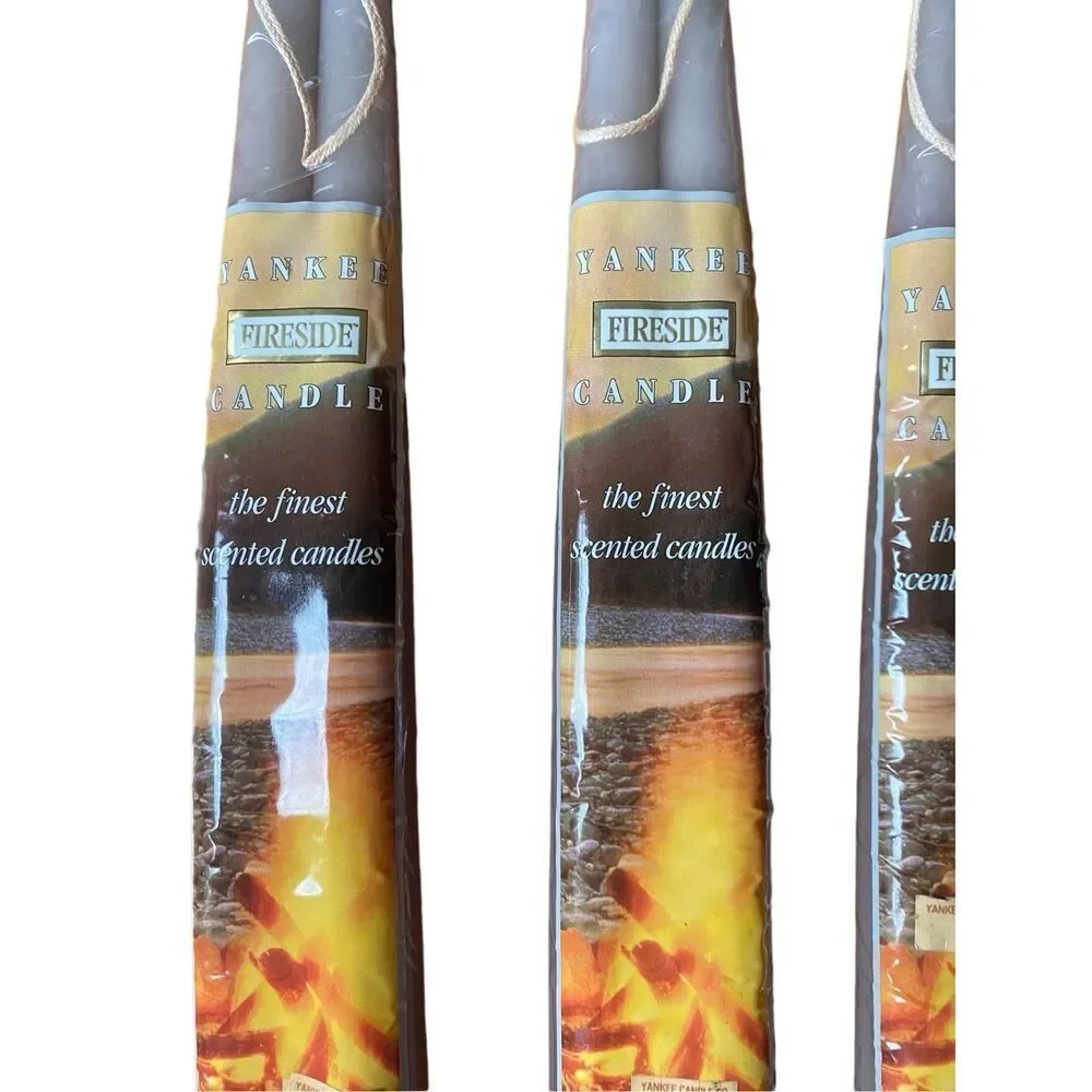 Discontinued Yankee Candle Co Fireside tapers lot rare htf new old stock